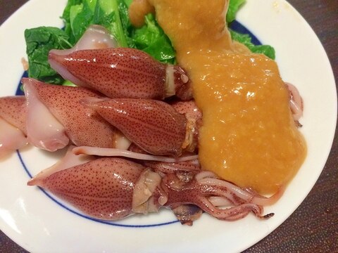 日本酒に!ホタルイカと菜の花の辛子酢味噌和え